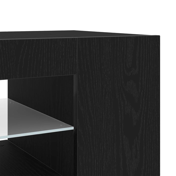 Cabinet TV cu sertar Stejar Negru 90 x 39 x 30 cm Lemn compozit - WALTI WALTI