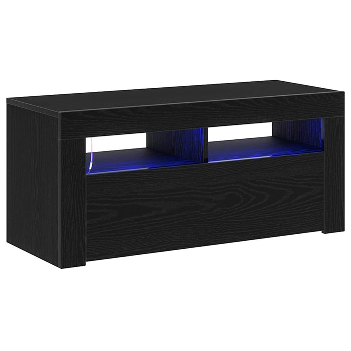 Cabinet TV cu sertar Stejar Negru 90 x 39 x 30 cm Lemn compozit - WALTI WALTI