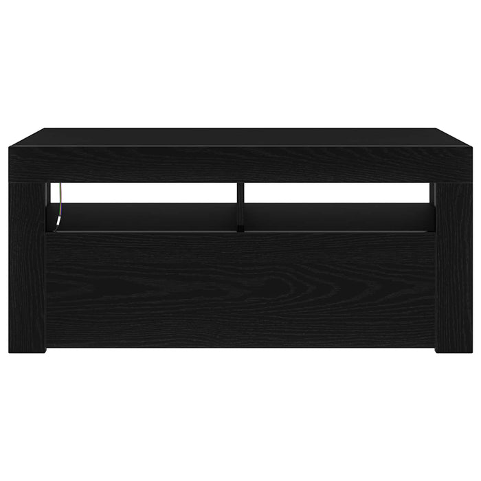 Cabinet TV cu sertar Stejar Negru 90 x 39 x 30 cm Lemn compozit - WALTI WALTI