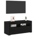 Cabinet TV cu sertar Stejar Negru 90 x 39 x 30 cm Lemn compozit - WALTI WALTI