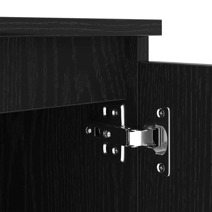 Cabinet TV Stejar Negru 140 x 38,5 x 36 cm Lemn compozit - WALTI WALTI