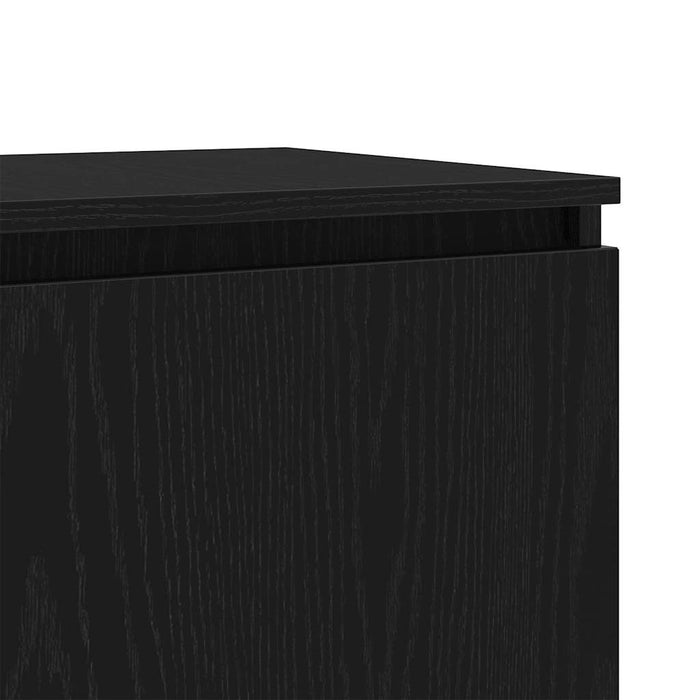 Cabinet TV Stejar Negru 140 x 38,5 x 36 cm Lemn compozit - WALTI WALTI