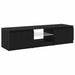 Cabinet TV Stejar Negru 140 x 38,5 x 36 cm Lemn compozit - WALTI WALTI