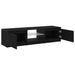 Cabinet TV Stejar Negru 140 x 38,5 x 36 cm Lemn compozit - WALTI WALTI