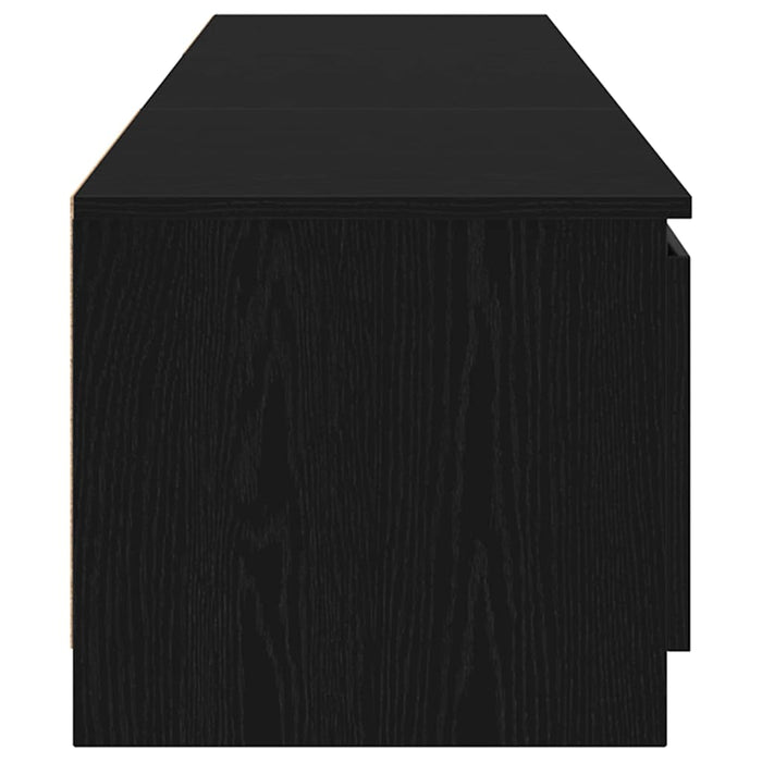Cabinet TV Stejar Negru 140 x 38,5 x 36 cm Lemn compozit - WALTI WALTI