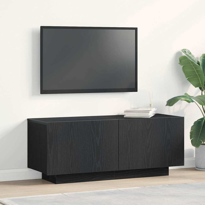 Cabinet TV Stejar Negru 100 x 35 x 40 cm Lemn compozit - WALTI WALTI