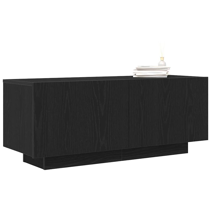 Cabinet TV Stejar Negru 100 x 35 x 40 cm Lemn compozit - WALTI WALTI