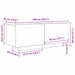 Cabinet TV Stejar Negru 100 x 35 x 40 cm Lemn compozit - WALTI WALTI
