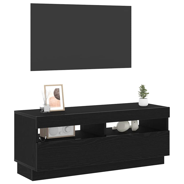 Cabinet TV Stejar Negru 100 x 35 x 40 cm Lemn compozit - WALTI WALTI