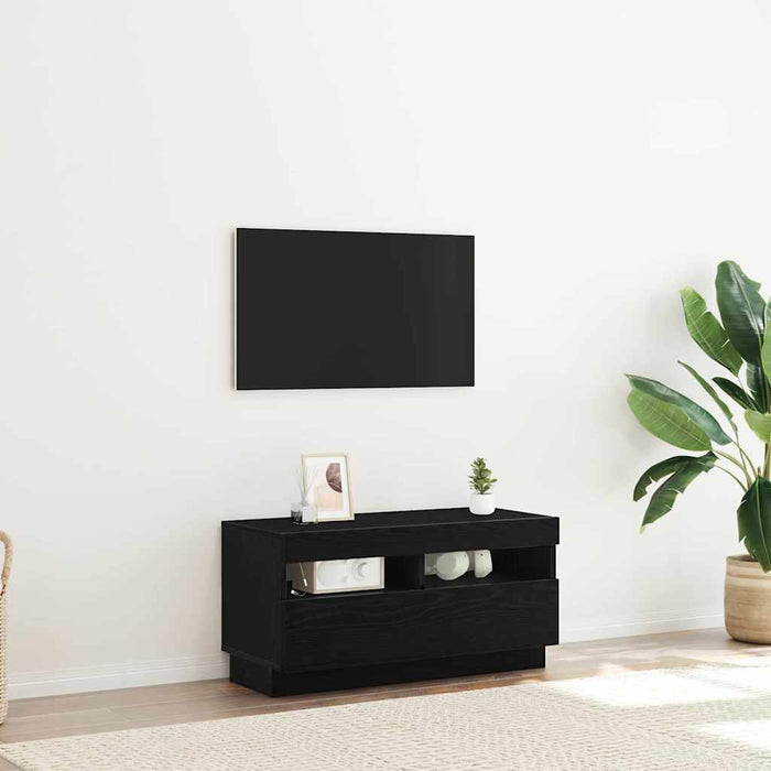 Cabinet TV Stejar Negru 80 x 35 x 40 cm Lemn compozit - WALTI WALTI