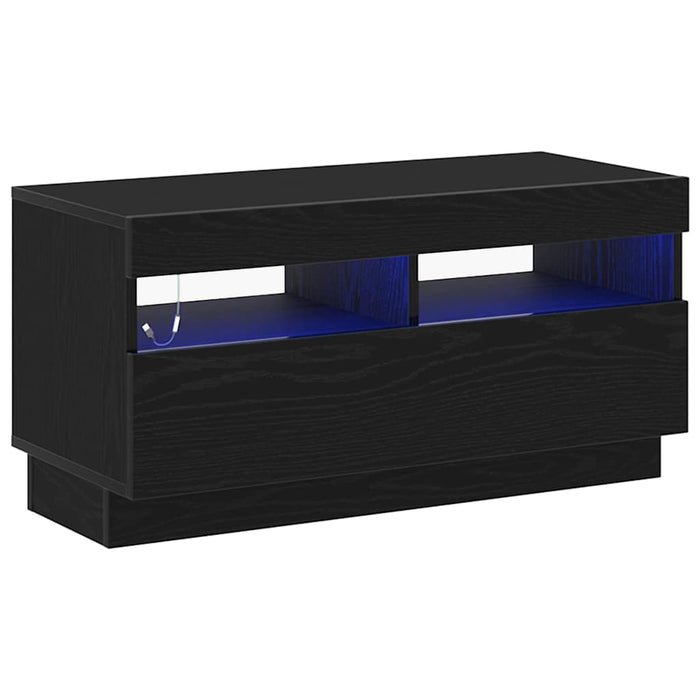 Cabinet TV Stejar Negru 80 x 35 x 40 cm Lemn compozit - WALTI WALTI
