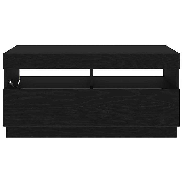 Cabinet TV Stejar Negru 80 x 35 x 40 cm Lemn compozit - WALTI WALTI