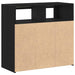 Bufet Negru 80 x 35 x 75 cm Lemn compozit - WALTI WALTI