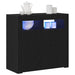 Bufet Negru 80 x 35 x 75 cm Lemn compozit - WALTI WALTI