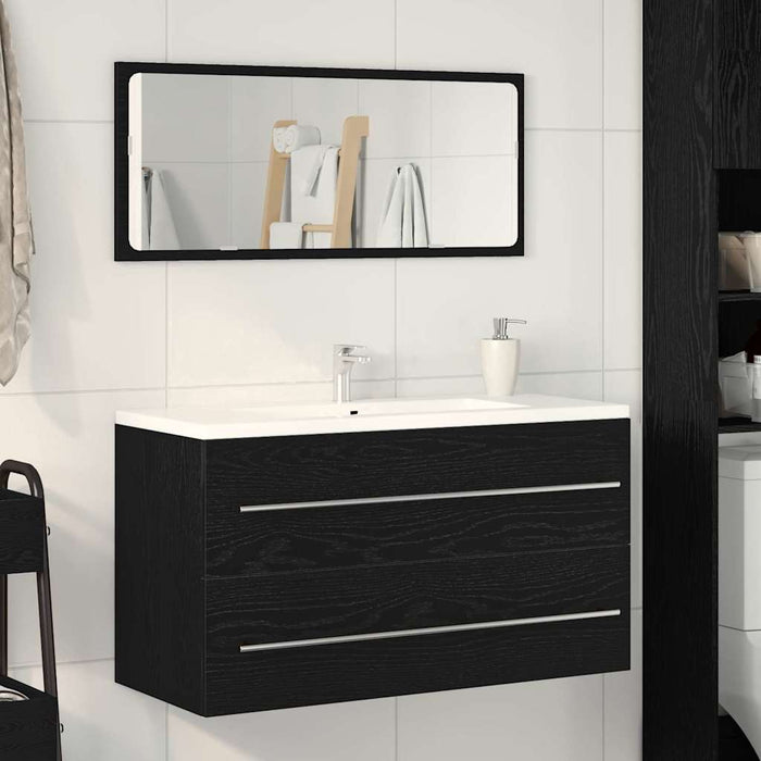 Dulap cu chiuvetă Stejar Negru 90 x 45 x 1.5 cm Lemn compozit WALTI