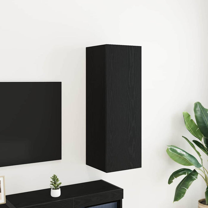 Dulap pentru TV pe Perete Stejar Negru 30,5 x 30 x 90 cm - WALTI WALTI