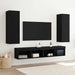 Dulap pentru TV pe Perete 2 pcs Stejar Negru 30,5 x 30 x 90 cm - WALTI WALTI