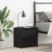 Dulap de noapte Stejar Negru 40 x 30 x 39 cm Lemn compozit - WALTI WALTI