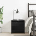 Dulap de noapte Stejar Negru 40 x 30 x 39 cm Lemn compozit - WALTI WALTI