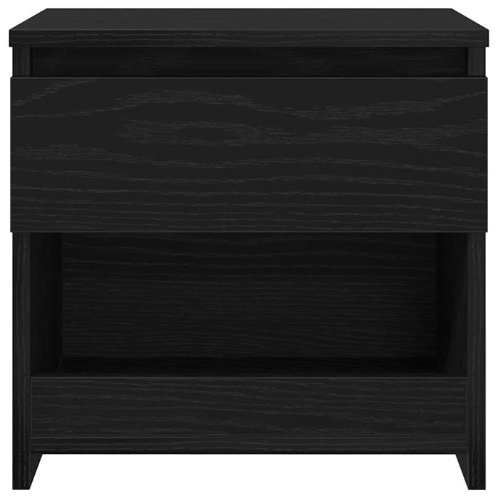 Dulap de noapte Stejar Negru 40 x 30 x 39 cm Lemn compozit - WALTI WALTI