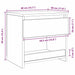 Dulap de noapte Stejar Negru 40 x 30 x 39 cm Lemn compozit - WALTI WALTI