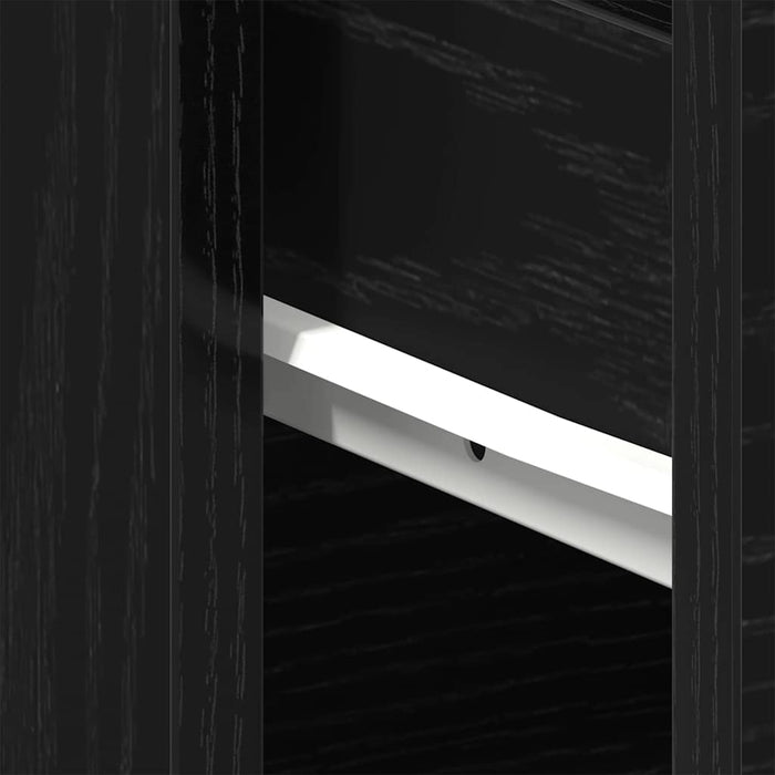 Dulap de noapte cu sertar 2 pcs Stejar Negru 40 x 30 x 39 cm - WALTI WALTI