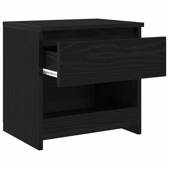 Dulap de noapte cu sertar 2 pcs Stejar Negru 40 x 30 x 39 cm - WALTI WALTI
