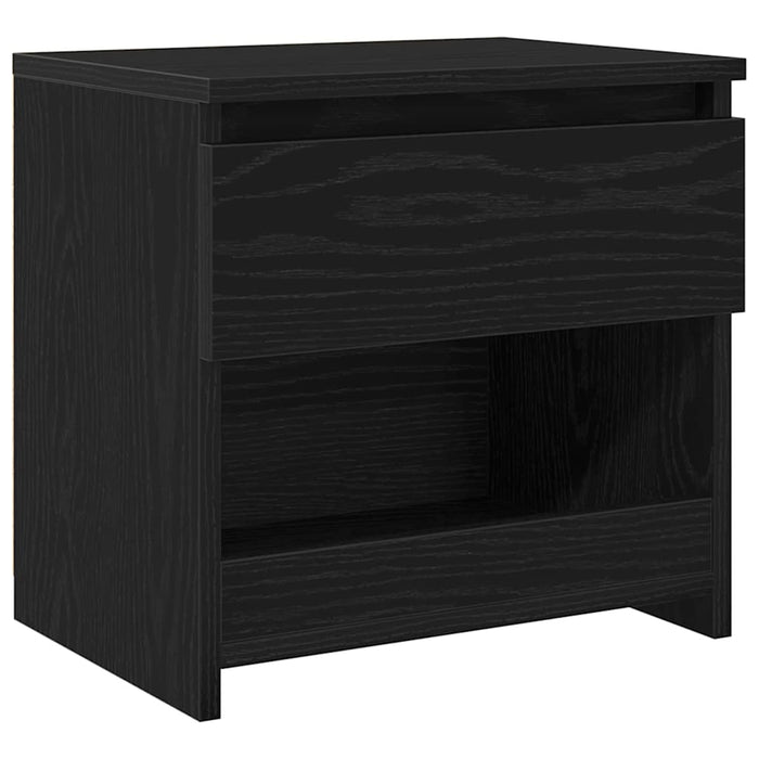 Dulap de noapte cu sertar 2 pcs Stejar Negru 40 x 30 x 39 cm - WALTI WALTI