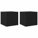 Cabinet TV 2 pcs Stejar Negru 30,5 x 30 x 30 cm Lemn compozit - WALTI WALTI