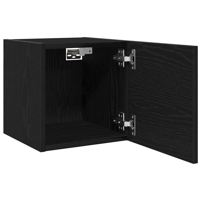 Cabinet TV 2 pcs Stejar Negru 30,5 x 30 x 30 cm Lemn compozit - WALTI WALTI