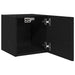 Cabinet TV 2 pcs Stejar Negru 30,5 x 30 x 30 cm Lemn compozit - WALTI WALTI