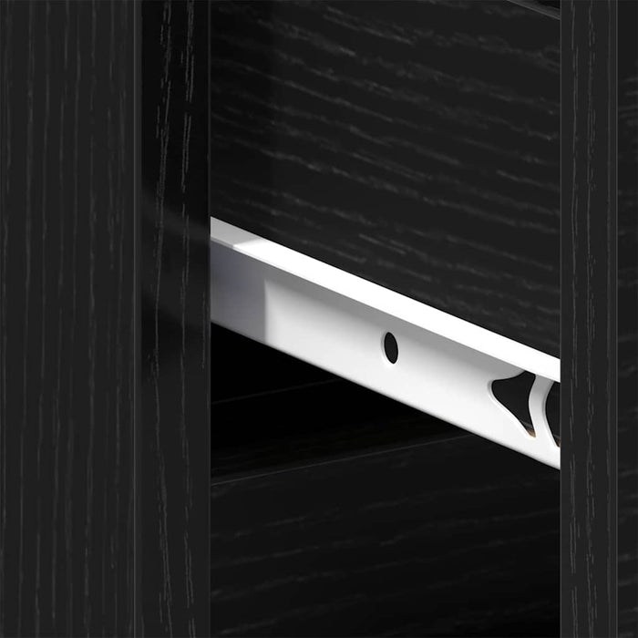 Dulap de noapte Stejar negru 40 x 35 x 69 cm Lemn compozit - WALTI WALTI