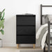 Dulap de noapte Stejar negru 40 x 35 x 69 cm Lemn compozit - WALTI WALTI
