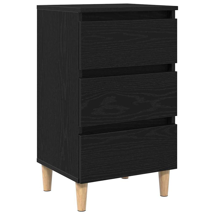 Dulap de noapte Stejar negru 40 x 35 x 69 cm Lemn compozit - WALTI WALTI