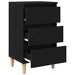 Dulap de noapte Stejar negru 40 x 35 x 69 cm Lemn compozit - WALTI WALTI