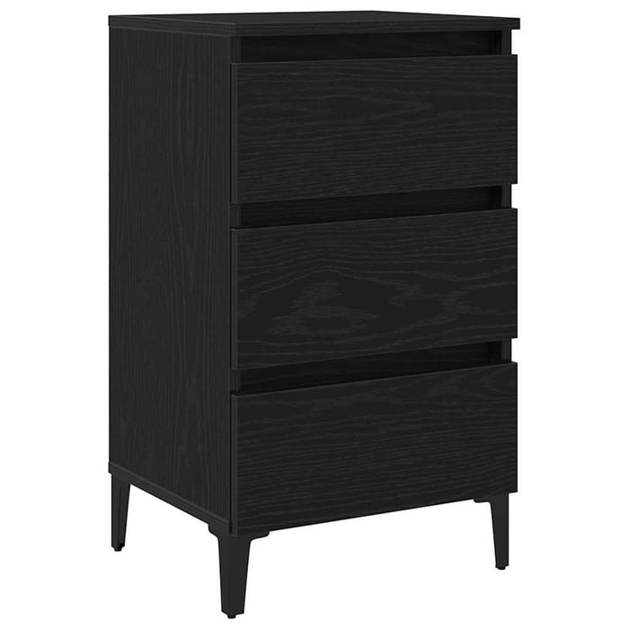 Dulap de noapte Stejar negru 40 x 35 x 69 cm Lemn compozit - WALTI WALTI