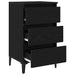 Dulap de noapte Stejar negru 40 x 35 x 69 cm Lemn compozit - WALTI WALTI