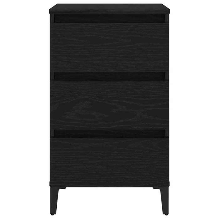 Dulap de noapte Stejar negru 40 x 35 x 69 cm Lemn compozit - WALTI WALTI
