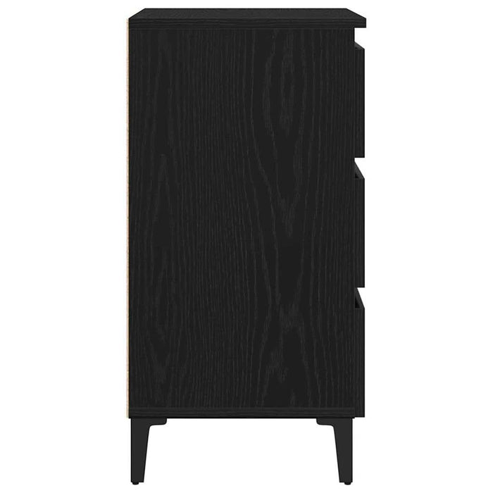 Dulap de noapte Stejar negru 40 x 35 x 69 cm Lemn compozit - WALTI WALTI