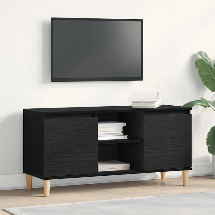 Cabinet TV Negru 102 x 35 x 50 cm Lemn compozit - WALTI WALTI