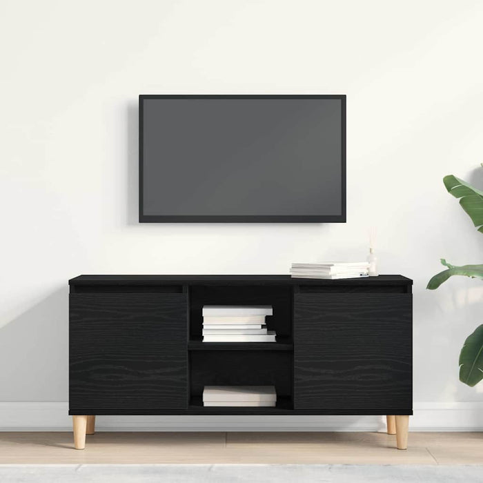Cabinet TV Negru 102 x 35 x 50 cm Lemn compozit - WALTI WALTI