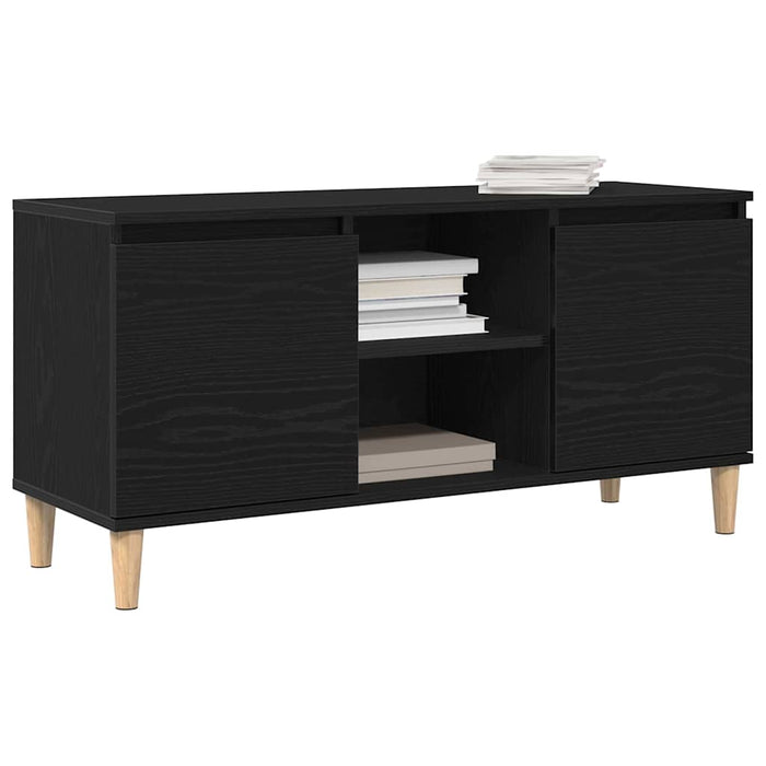 Cabinet TV Negru 102 x 35 x 50 cm Lemn compozit - WALTI WALTI