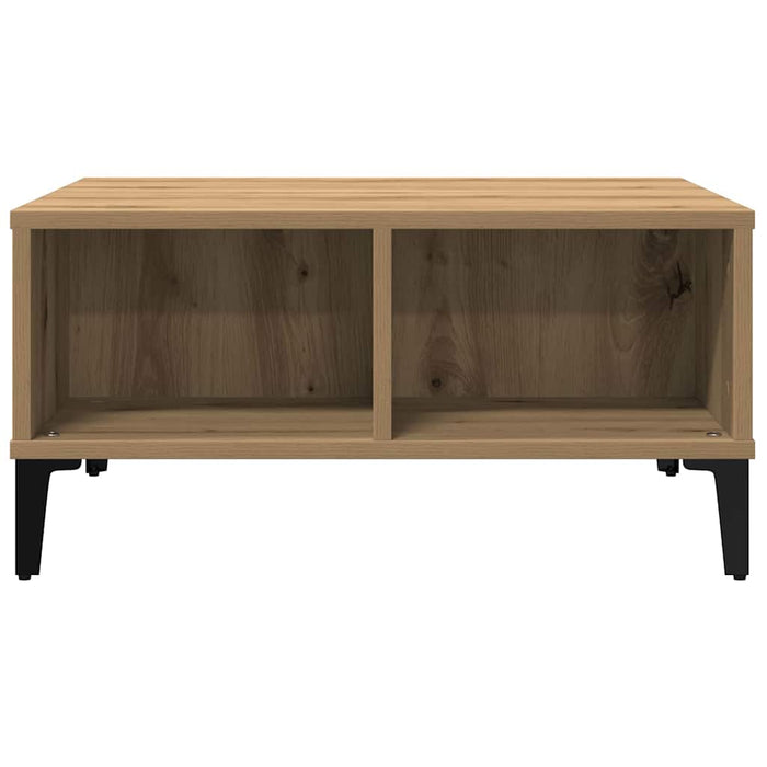 Masă de cafea stejar artizanal 60 x 60 x 30 cm Lemn compozit - WALTI WALTI