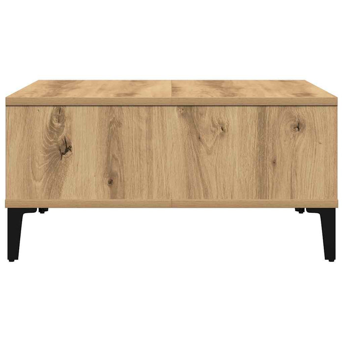 Masă de cafea stejar artizanal 60 x 60 x 30 cm Lemn compozit - WALTI WALTI
