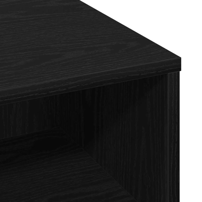 Masă de cafea Stejar negru 60 x 60 x 30 cm Lemn compozit - WALTI WALTI
