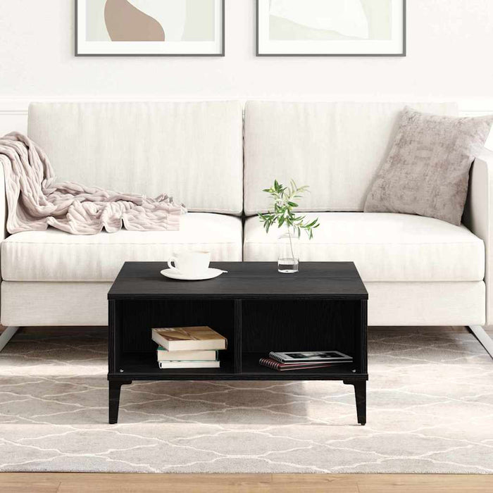 Masă de cafea Stejar negru 60 x 60 x 30 cm Lemn compozit - WALTI WALTI