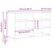Bufet Stejar negru 103.5 x 35 x 70 cm Lemn compozit - WALTI WALTI