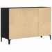 Bufet Negru 103.5 x 35 x 70 cm Lemn compozit - WALTI WALTI