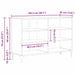 Bufet Negru 103.5 x 35 x 70 cm Lemn compozit - WALTI WALTI