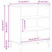 Bufet Stejar negru 57 x 35 x 70 cm Lemn compozit - WALTI WALTI